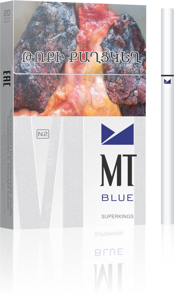 MT Blue Superkings, cigarette image